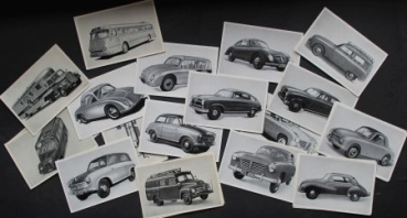 Austria Bildwerk 1955 "Das deutsche Kraftfahrzeug" Scrapbookpicture-Konvolut (9558)